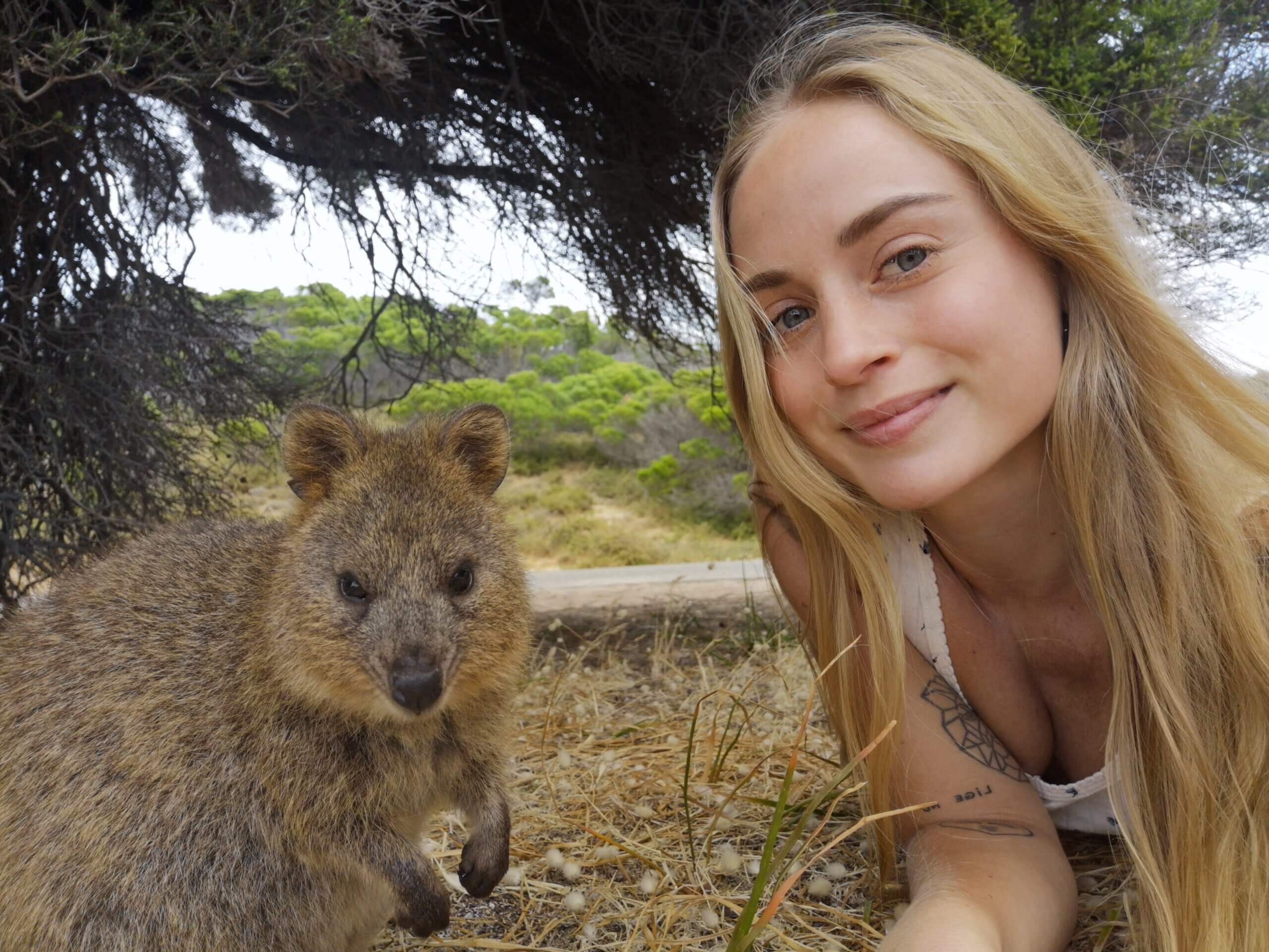 Sara Fondo in Rottnest Island, Australia