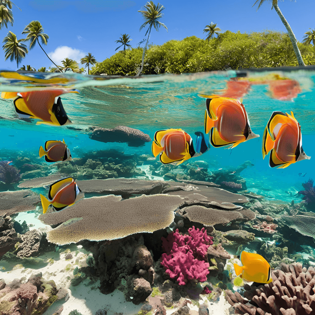 Best Snorkeling Spot in Taha'a, French Polynesia