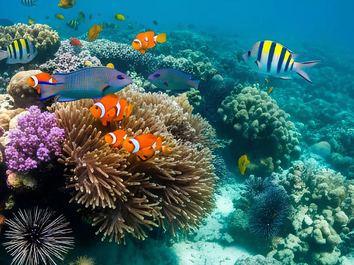 Colorful fish at the Best Snorkeling Spot in Taha'a, Coral Garden
