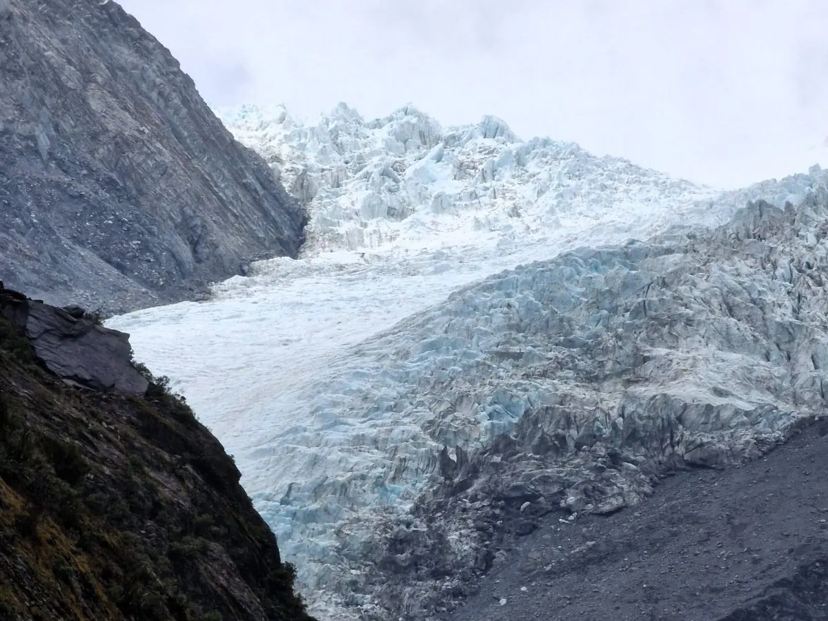 View of the Franz Josef Glacier from the Roberts Point Track viewpoint