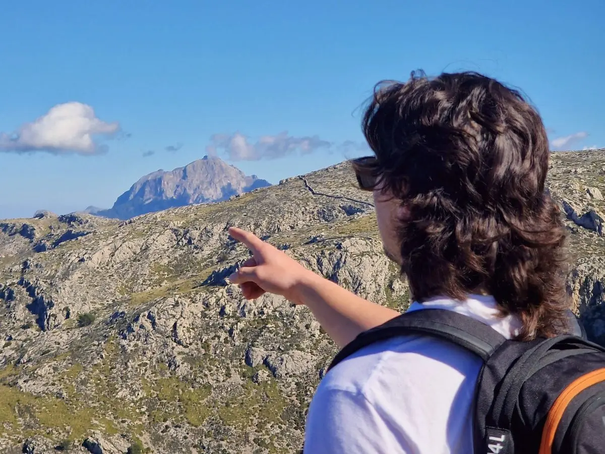 A hiker on The Archduke's Trail: Must-Do Mallorca Hike from Valldemossa