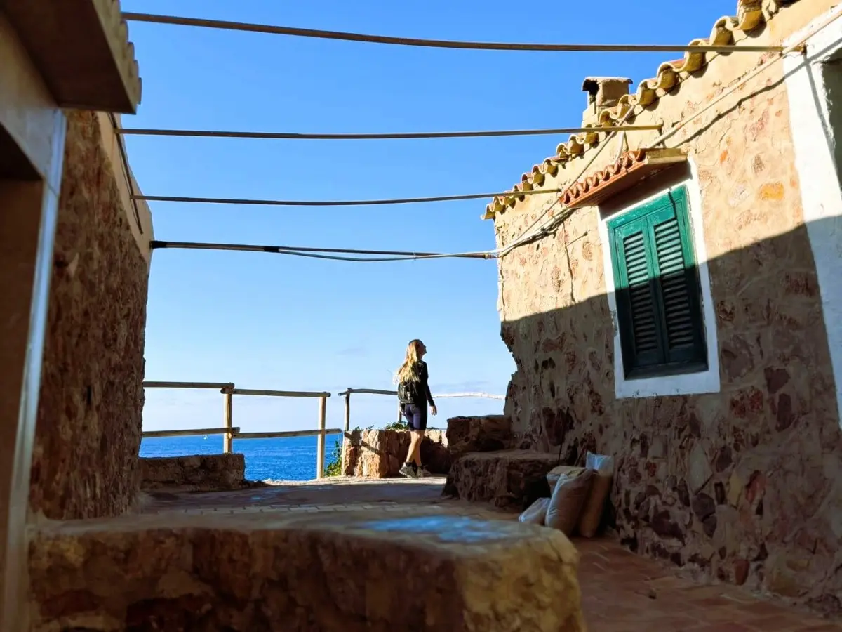 The old fishing village of Caló de S’Estaca